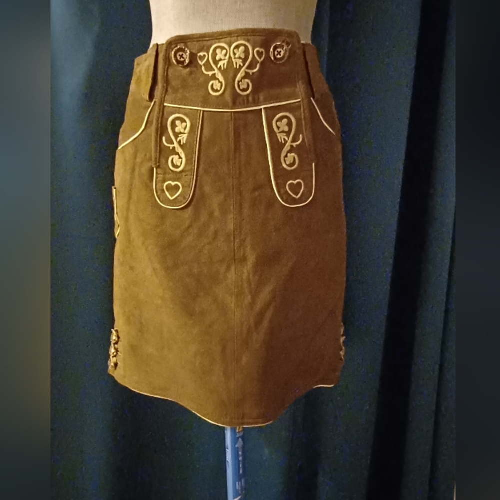 Unique Suede Skirt